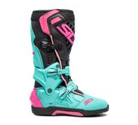 Sidi Crossair Stivali da motocross, nero-rosa-verde, taglia 45 per maschi