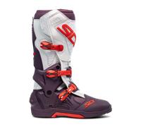 Sidi Crossair Stivali da motocross, bianco-rosso, taglia 44 per maschi
