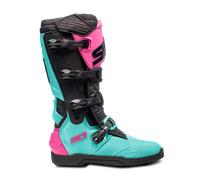 Sidi XPower SC Stivali da motocross, nero-rosa-verde, taglia 39 per maschi