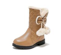 Stivali Da Bambina Neve Mimetici Impermeabili Corti Antiscivolo Zip/Pull On Antipioggia Rain Boot Casual Cotone Scarpe Boots Kids Girl Boys Per 0-14