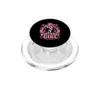 Stivali da cactus con stampa mucca da cowgirl occidentale per 7° compleanno PopSockets PopGrip per MagSafe