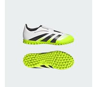 adidas Predator Club Velcro Turf Football Boots Kids, Scarpe da Calcio Unisex-Bambini, Ftwr White/Core Black/Lucid Lemon, 38 EU