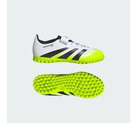 adidas Predator Club Hook-And-Loop Turf Football Boots Kids, Scarpe da Calcio Unisex-Bambini, Ftwr White/Core Black/Lucid Lemon, 37 1/3 EU