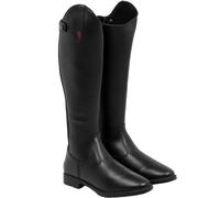 Stivali da concorso in pelle di vitello liscio per bambini con polpaccio largo S