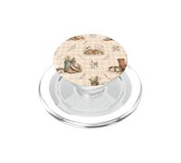 Stivali da cowboy cappello cactus cervo riccio fattoria acquerello PopSockets PopGrip per MagSafe