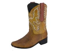 Stivali da cowboy da donna con tacco largo al polpaccio a metà polpaccio western slip on boot retrò caldo country festival scarpe eleganti stivaletti ricamati cuciture scarpe da sposa scarpe casual