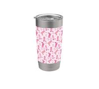 Stivali da cowboy rosa e fiocchi, rosa pastello, pesca e rosa caldo Bicchiere termico in acciaio inox doppia parete