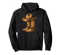 Stivali da Cowboy Texas Western Southern Country Wild West Rodeo Felpa con Cappuccio