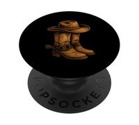 Stivali da cowboy Texas Western Southern Country Wild West Rodeo PopSockets PopGrip Adesivo