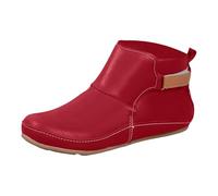 Stivali da cowboyst, da donna, con tacco corto, alla moda, con cerniera, stivaletti corti, da cowboy, stivali da cowboy, stivali corti, stivaletti in poliuretano, scarpe da donna, ballerina, colore