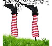 Stivali Da Decorativi Per Giardino Halloween - Pali Divertenti di Gambe di a Testa in Giù | Decorazione Realistica e Spaventosa per Feste per Sentiero Patio Tetto Balcone