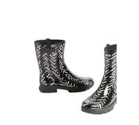 Aigle Alya Print, Stivali in Gomma, Donna, Nero (Zig Zag), 37 EU Large
