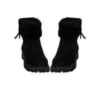 Stivali da donna in tubo con lana ispessita caldo cotone scarpe uno inverno stivali calzini per le donne metà polpaccio, Nero , 38 EU