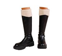 Stivali da Donna sopra Il Ginocchio Suola Spessa Foderati Caldi Stivali da Cavallerizza Gambale Alto Moda Autunno Inverno Comodi per Città Weekend Festa Serata Neve Viaggio Look Femminile