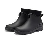 Stivali da Donna Wellington Impermeabili Chelsea Boots Leggere Antiscivolo di Gomma con Tacco Basso Pioggia Alti Fino al Ginocchio per Esterni Giardinaggio Ideali Fango e Tutte Le Stagioni