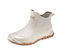 Stivali da Donna Wellington Moda Antivento Pioggia Corti di Gomma con Tacco Basso Antiscivolo Esterno Comfort Ultimi Stivaletti per Esterni, Giardino e Cortile