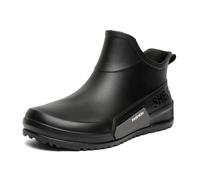 Stivali da Donna Wellington Moda Antivento Scarpe di Gomma Pioggia Stivaletti Slip On con Robusta Suola Antiscivolo Wellies Ankle Boots Leggeri Giardiniere