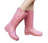 Stivali da Donna Wellington Scarpe Giardino per Donne di Gomma Pioggia Leggere Antiscivolo Stivaletti Antivento Wellies Ankle Boots Ideali Fango e Tutte le Stagioni