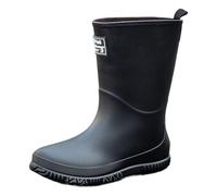 Stivali da Donna Wellington Tronchetti Altezza Stivaletti Alla Caviglia, Impermeabili In Gomma con Robusta Suola Antiscivolo Scarpe Pioggia per Esterno e Giardino