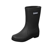 Stivali da Donna Wellington Tronchetti Altezza Stivaletti Scarpe di Gomma Pioggia Leggeri e Resistenti Slip on per Esterno Giardino