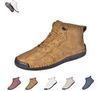 Stivali da lavoro TheFirstYoung, stivali ortopedici comodi fatti a mano in pelle for uomo, scarpe da lavoro di supporto ed eleganti(Brown,6)