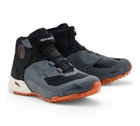Stivali da moto Alpinestars CR-X Drystar nero-grigio scuro-arancione 42