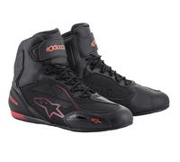 Stivali da moto Alpinestars Faster 3 Drystar nero-rosso fluo 44