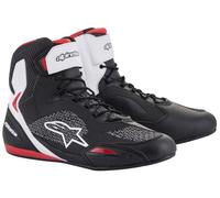 Stivali da moto Alpinestars Faster 3 Rideknit Nero-Bianco-Rosso 42
