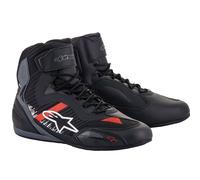 Stivali da moto Alpinestars Faster 3 Rideknit Nero-Grigio-Rosso 41