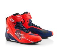 Stivali da moto Alpinestars Faster-4 collezione MM93 fluo rosso-blu-bianco 43