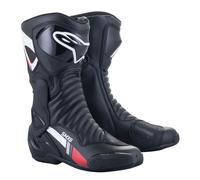 Stivali da moto Alpinestars S-MX 6 nero-bianco-grigio-rosso 37