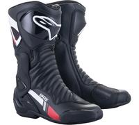 Stivali da moto Alpinestars S-MX 6 nero-bianco-grigio-rosso 40