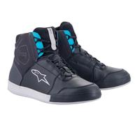 Stivali da moto Alpinestars Stella Chrome Drystar Donna Nero-Grigio-Blu 38