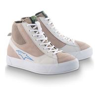 Stivali da moto Alpinestars Stella Stated Podium da donna, bianchi e grigi chiari 37,5