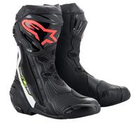 Stivali da moto Alpinestars Supertech R nero-bianco-rosso-fluo-giallo 45