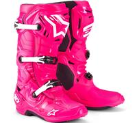 Stivali da moto Alpinestars Tech 10 rosa-nero-bianco 44,5