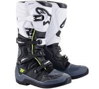 Stivali da moto Alpinestars TECH 5 nero-grigio-bianco-giallo fluo 48