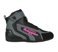 Stivali da moto da donna Furygan V4 Easy D3O Nero-Grigio-Rosa 39