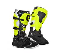 Stivali da moto Eleveit X-Legend nero-giallo fluo-bianco Saldi 42