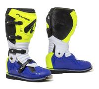 Stivali da moto Forma Terrain Evolution TX giallo fluo-bianco-blu 41