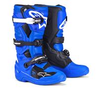 Stivali da moto per bambini Alpinestars Tech 7 S blu-bianco-nero 37