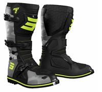 Stivali da moto per bambini Shot Race 2 camo-giallo fluo 39