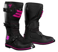 Stivali da moto per bambini Shot Race 2 nero e rosa 39