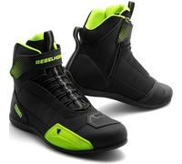 Stivali da moto Rebelhorn Swift neri-giallo fluo 37