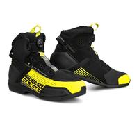 Stivali da moto Shima Edge WP nero-giallo fluo 46