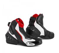 SHIMA SX-6 Stivali da moto traforati, nero-bianco-rosso, taglia 44 per maschi