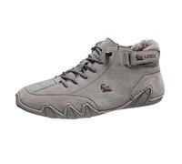 Stivali da Moto Uomo,Sneaker con Fodera Calda All'aperto Antiscivolo Doposci Anfibi Combattimento Sicurezza Lavoro Campeggio e Guida Perfette per l'autunno Le Passeggiate