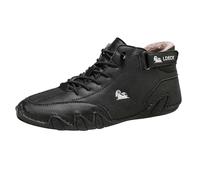 Stivali da Moto Uomo,Sneaker con Fodera Calda All'aperto Antiscivolo Doposci Anfibi Combattimento Sicurezza Lavoro Campeggio e Guida Perfette per l'autunno Le Passeggiate