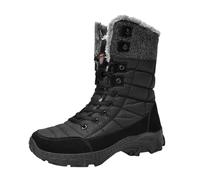 Stivali da Moto Uomo,Sneaker con Fodera Calda Scarponcini Trekking Antiscivolo Anfibi Combattimento Doposci Pioggia Campeggio e Guida Primavera/Autunno/Inverno