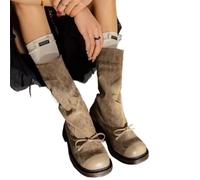 Stivali da neve da donna Scarpe invernali da donna Stivali con plateau Scarpe calde in cotone felpato Addensare Stivali invernali da donna Piatti Antiscivolo per Giardino, Fattoria e Outdoor(36)